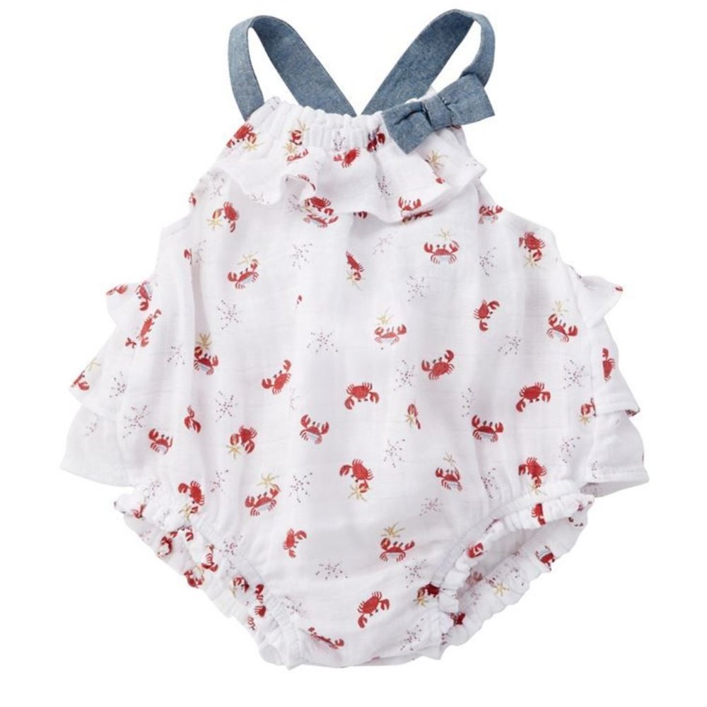 Crab Muslin Bubble 3-6 mos Gap baby